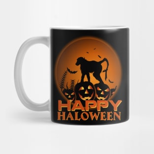 Monkey Pumpkin Happy Halloween Costume Funny Gifts Mug